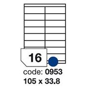 etikety RAYFILM 105x33,8 univerzálne biele R01000953F (1.000 list./A4)