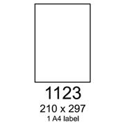 etikety RAYFILM 210x297 biele nepriehľadné R01031123F (1.000 list./A4)