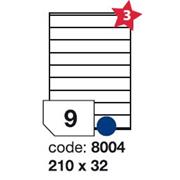 etikety RAYFILM 210x32 univerzálne biele R01008004F (1.000 list./A4)