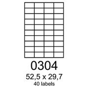 etikety RAYFILM 52,5x29,7 žlté flourescentné laser R01310304A (100 list./A4)