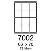 etikety RAYFILM 66x70 polyesterové lesklé biele laser R05047002A (100 list./A4)