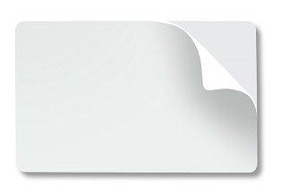 karta DATACARD biela s lepiacou vrstvou - Sticky Card (100ks) CR80