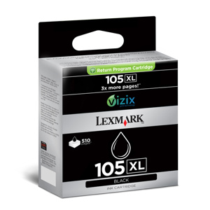 Kazeta Lexmark No.105 XL black (510 str) blister pre Pro805,905,209,901