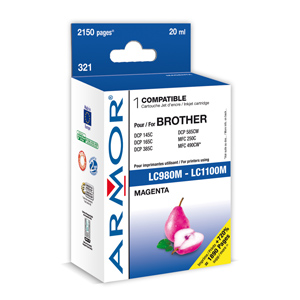 kazeta ARMOR BROTHER DCP-185/385 Magenta (LC-1100/980M) Uni JUMBO