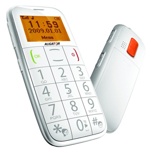 mobilný telefón ALIGATOR A500 Senior biely 