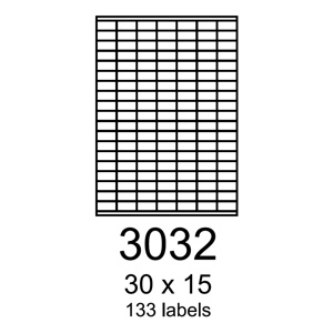 etikety RAYFILM 30x15 univerzlne biele eco R0ECO3032A (100 list./A4)