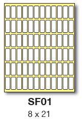 etikety RAYFILM 8x21 biele ru�ne popisovate�n� R0009SF01G