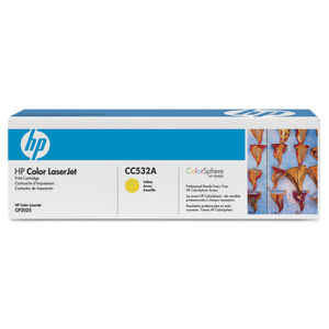 TONER HP CC532A Yellow Print Cartridge, po�koden� obal