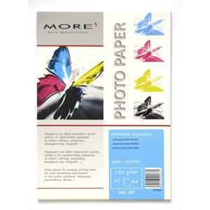 papier MORE INSPIRATION fotoleskl 20ks/A4 185g inkjet