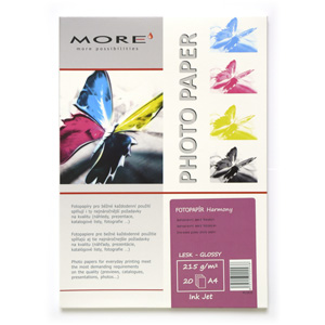 papier MORE HARMONY fotoleskl� 20ks/A4 215g inkjet