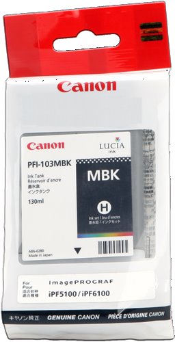 kazeta CANON PFI-103MBK Matte Black pre iPF 5100/6100