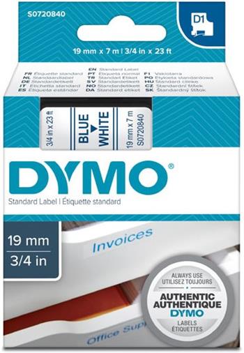 p�ska DYMO 45804 D1 Blue On White Tape (19mm)