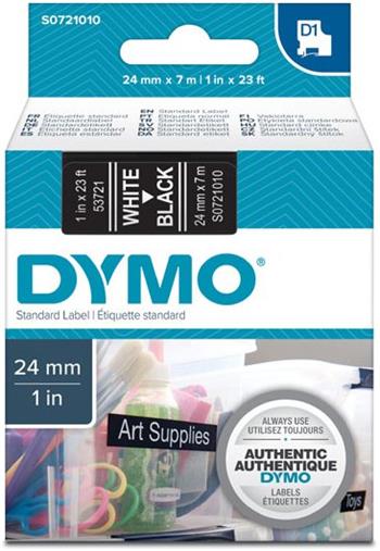 p�ska DYMO 53721 D1 White On Black Tape (24mm)