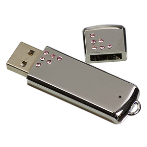 USB k��� 4GB 12 crystal pink s krytkou 