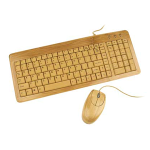 Set A4tech EG-KBM-001 Bamboo