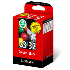 Kazeta Lexmark dvojbalenie no.32+33