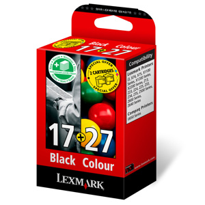 Kazeta Lexmark dvojbalenie no.17+27