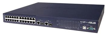 ASUS GX3024X L3 manag switch 24x10/100Mbps + 2x1Gbps + 2xSFP, 19"