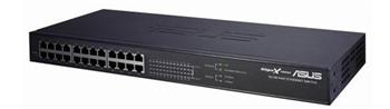 ASUS GigaX1024X V2 Switch 24x LAN 10/100Mbps, 1U, 19"/Desktop 