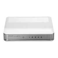 ASUS GigaX1005B V3 Switch 5x LAN 10/100Mbps, white, plast, desktop