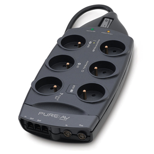 Belkin PureAV Home Cinema Prepe�oc� Ochrana, 6 Z�suviek, Tel/AV, 2m