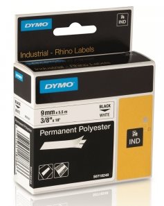 p�ska DYMO 18766 PROFI D1 Pernament Polyester White Tape (9mm)