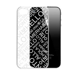 P�zdro G-Cube A4-GPCR-4SH clear case na iPhone 4 (Chat Room-Hello series)
