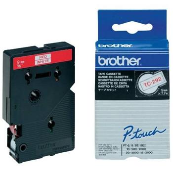 p�ska BROTHER TC292 Black On Red Tape (9mm)