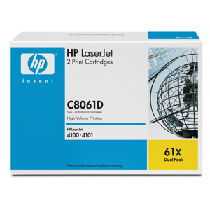 TONER HP C8061D LaserJet C8061X Dual Pack Black Print Cartridges