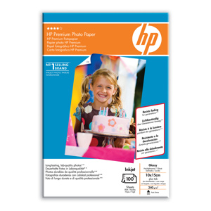 PAPIER HP Q8032A foto, Premium Photo Paper, glossy, 10x15 (100 sheets)