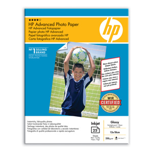 PAPIER HP Q8696A Advanced Glossy Photo,250g,13x18,borderless, 25ks