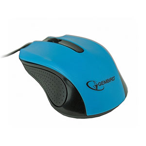myš GEMBIRD optická, čierno-modrá, 1200 DPI, USB