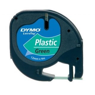 páska DYMO 59425 LetraTag Green Plastic Tape (12mm)