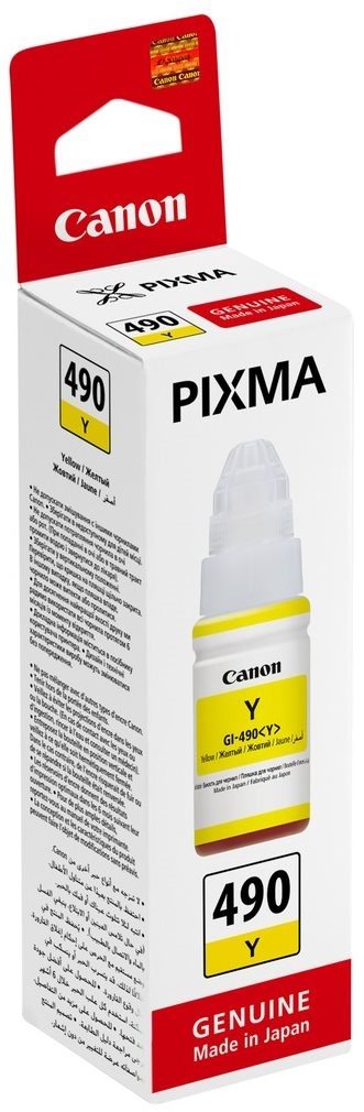 atramentová náplň CANON GI-490Y yellow PIXMA G1400/G2400/G3400