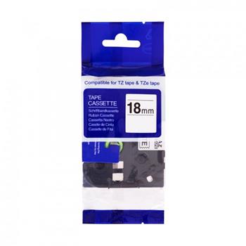 Kompatibilná páska BROTHER TZ241 čierne písmo, biela páska Tape (18mm)