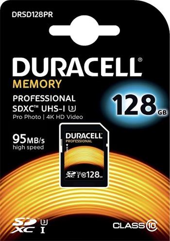 Pamäťová karta Duracell Professional SDXC 128GB Class 10 UHS-3