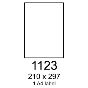 etikety RAYFILM 210x297 fotoleskl biele inkjet 120g R01151123B