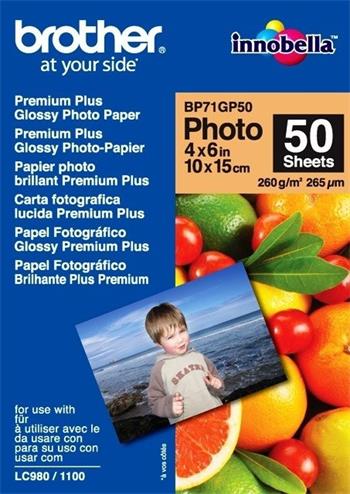 papier BROTHER BP71 foto leskl� 10x15/50ks