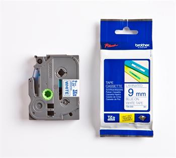 p�ska BROTHER TZ223 Blue On White Tape (9mm)