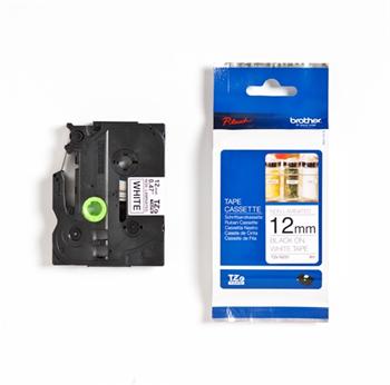 p�ska BROTHER TZN231 Black On White Non Laminated Tape (12mm)