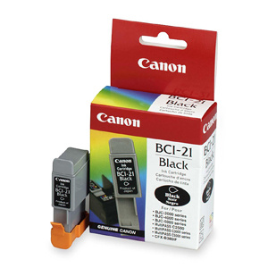 kazeta CANON BCI-21BK black BJC-2000/2100/4000/4100/4200