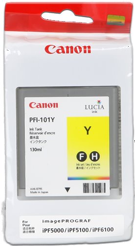 kazeta CANON PFI-101Y Yellow pre iPF 5000/5100/6000s/6100