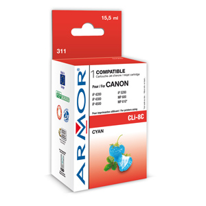 kazeta ARMOR CANON iP 4200, MP 510 cyan (CLi-8C) - s �ipom