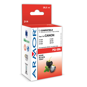 kazeta ARMOR CANON iP 4200, MP510 black (PGi-5Bk) - s �ipom