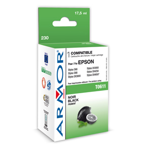 kazeta ARMOR EPSON Stylus D68/88/DX3800/4800 Black (T061140)