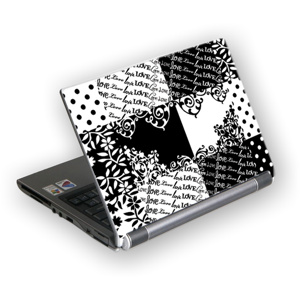 Tapeta na notebook G-CUBE GSBW-15Q �ierno - biela na 13"-15,4"