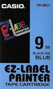 p�ska CASIO XR-9BU1 Black On Blue Tape EZ Label Printer (9mm)