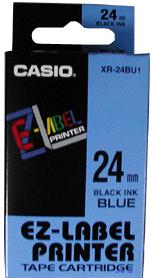 p�ska CASIO XR-24BU1 Black On Blue Tape EZ Label Printer (24mm)