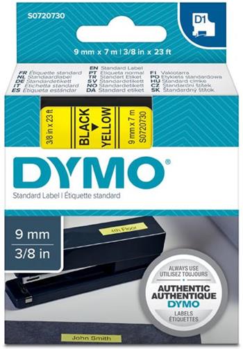 p�ska DYMO 40918 D1 Black On Yellow Tape (9mm)