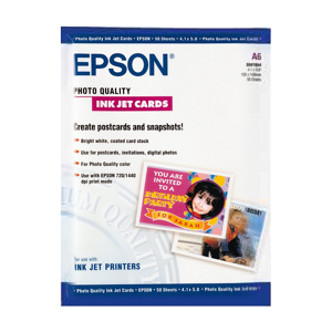papier EPSON S041054 Photo quality Inkjet 144g/m2, A6, 50ks